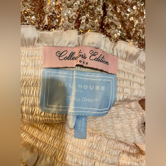 HILL HOUSE Collector's Edition Rose Gold Sequin Ellie Nap Dress -Sz Small - Picture 8 of 9